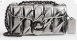 Caoch Quilted Metallic Tabby Shoulder Bag 20 With Chain- Metallic