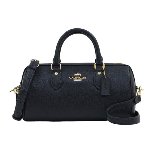 Coach Rowan Long Satchel Bag - Black