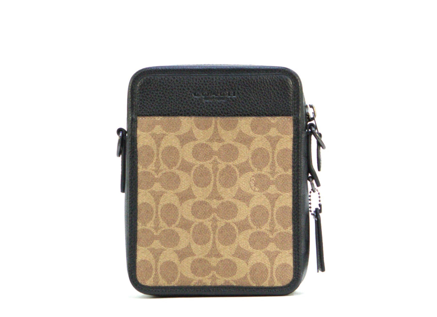 Coach Sullivan Crossbody In Blocked Signature Canvas - Tan/Charcoal/Black