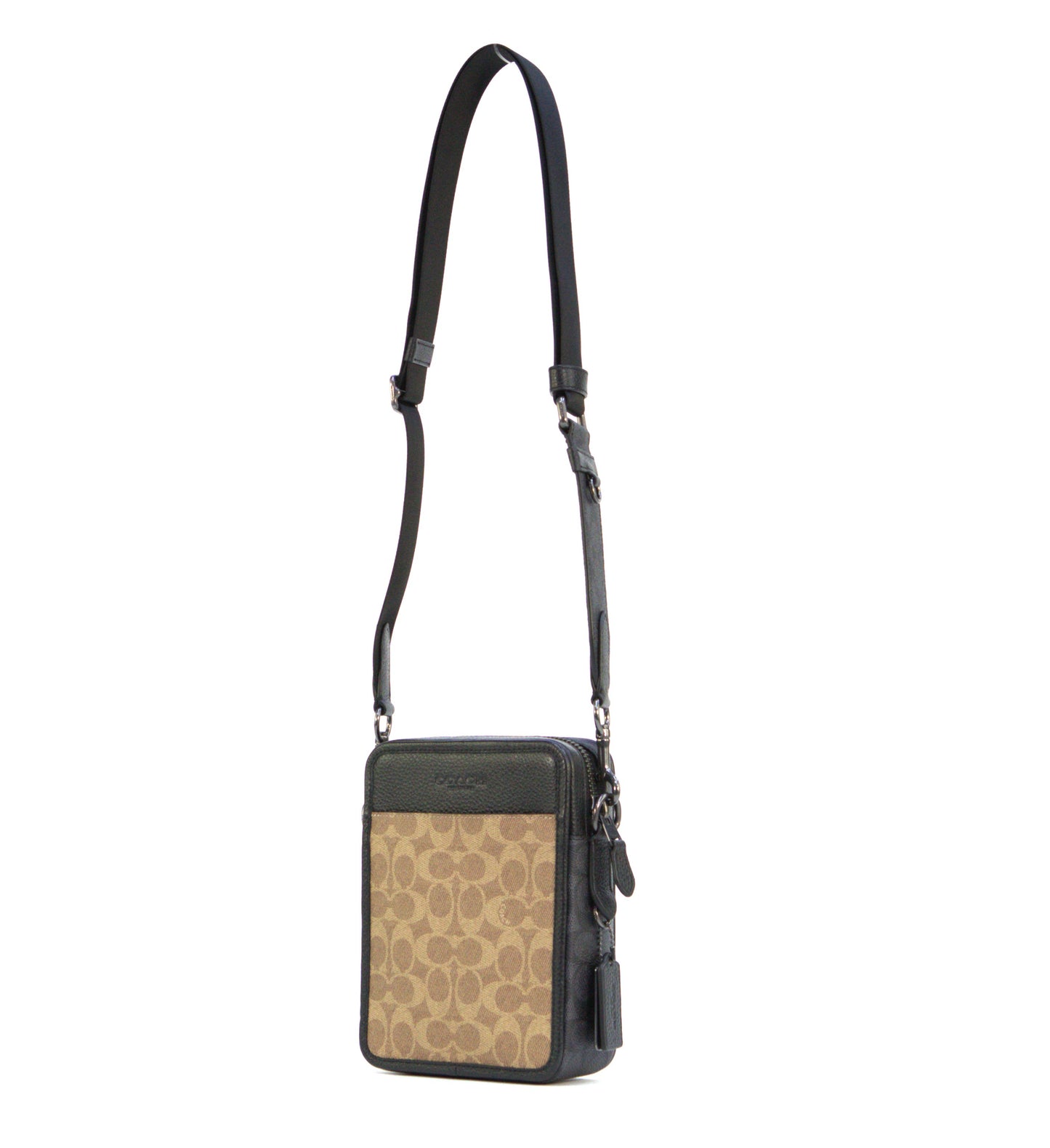 Coach Sullivan Crossbody In Blocked Signature Canvas - Tan/Charcoal/Black