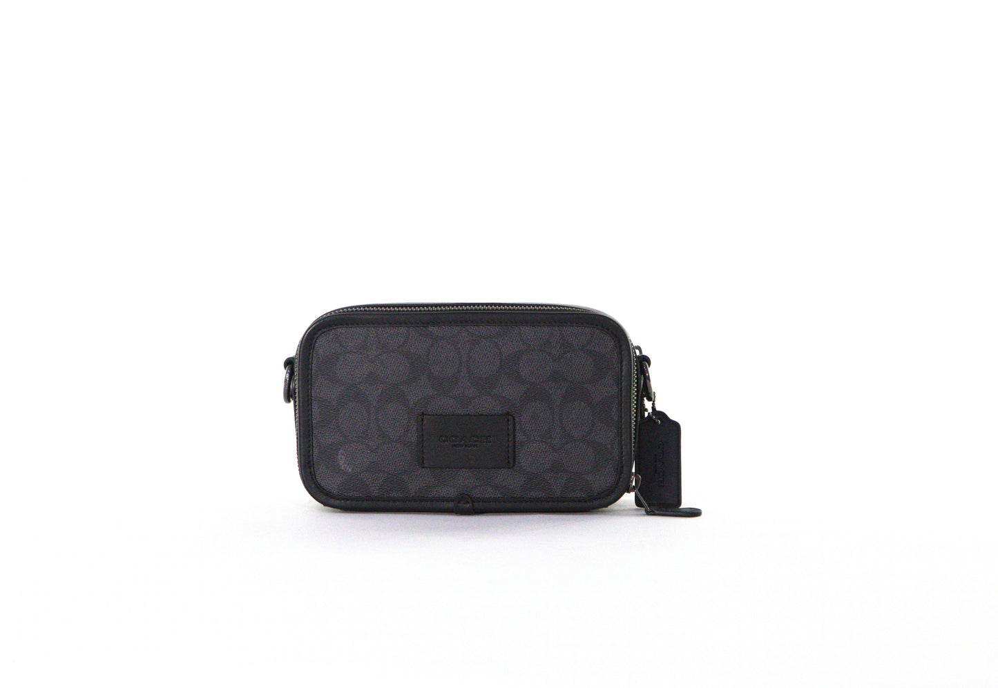 Coach Wyatt Crossbody Bag In Signature Canvas - Charcoal Black