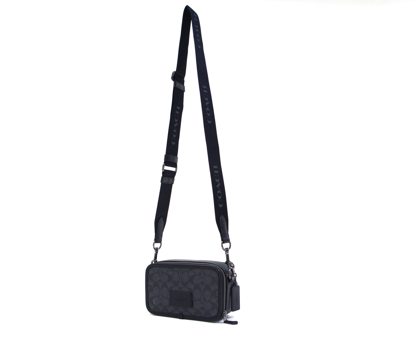 Coach Wyatt Crossbody Bag In Signature Canvas - Charcoal Black