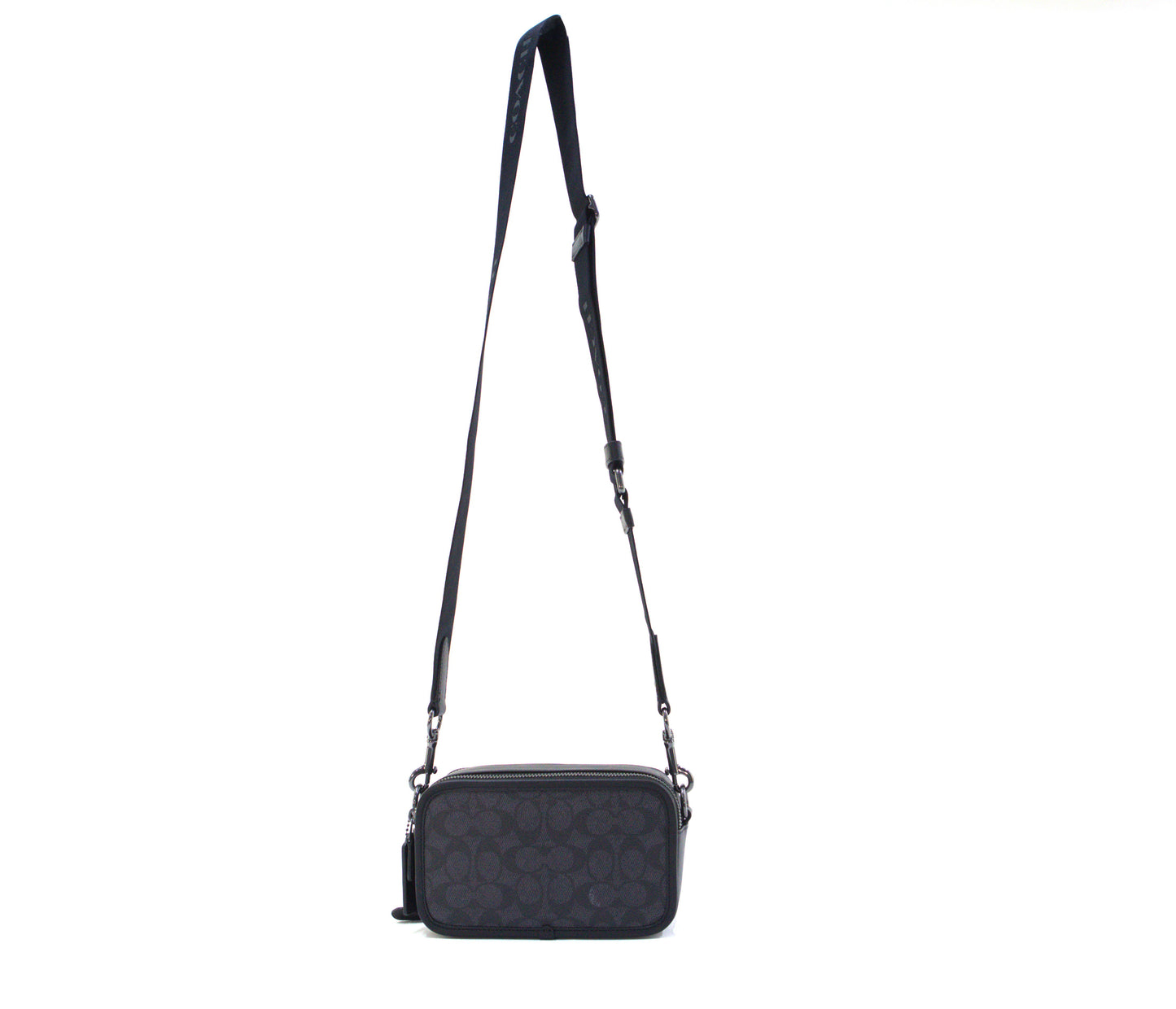 Coach Wyatt Crossbody Bag In Signature Canvas - Charcoal Black