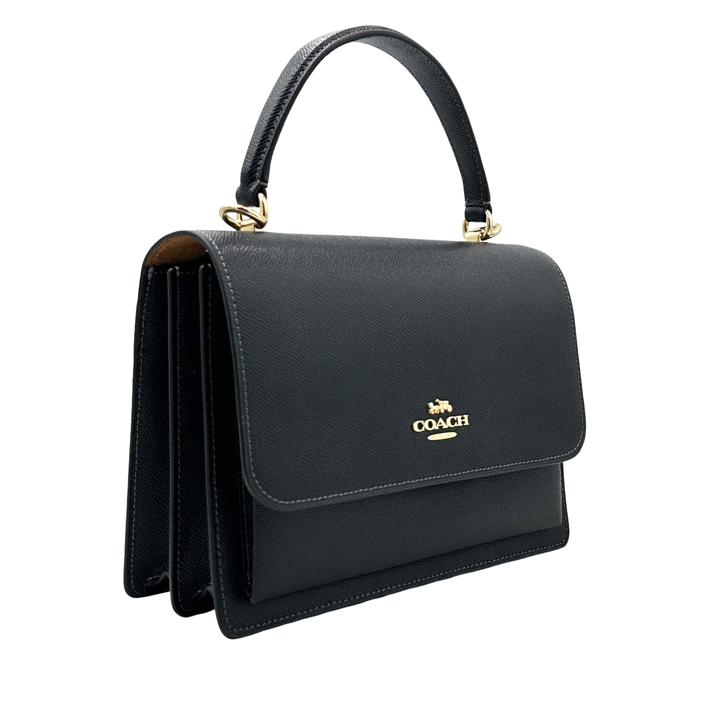 Coach Klare Crossbody Grain Top Handle Crossbody- Black