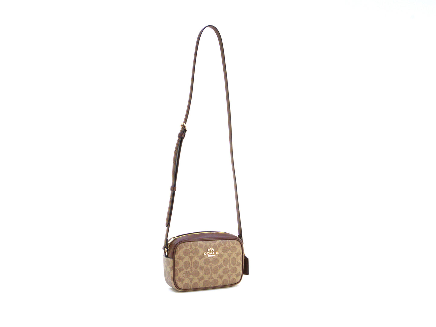 Coach Mini Jamie Camera Bag In Signature Canvas  - Tan Brown