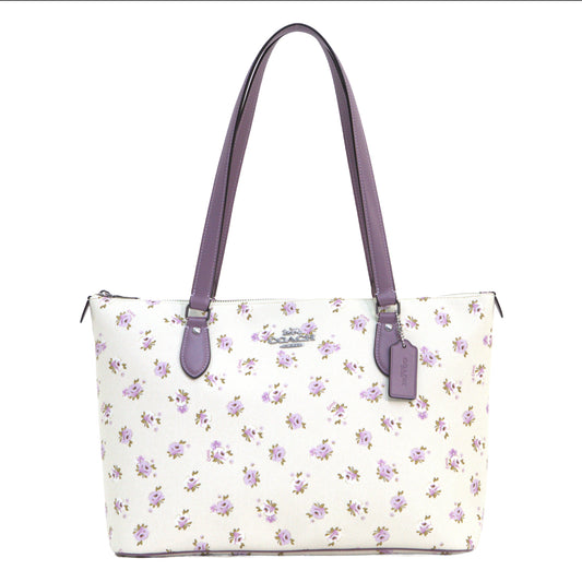 Coach Gallery Tote Bag In Signature Canvas - Chalk Multi