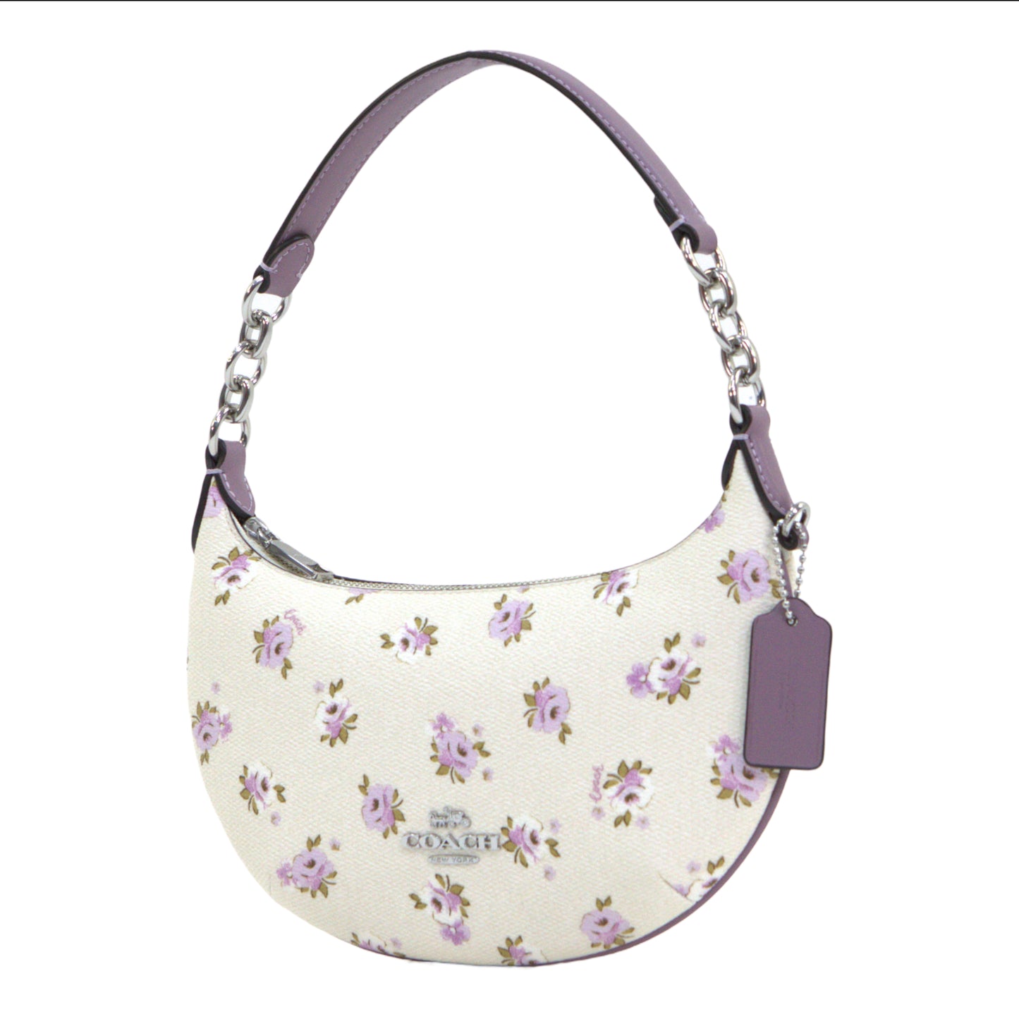 Coach Mini Payton Bag With Floral Print - Chalk Multi