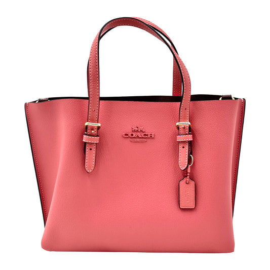 Coach Mollie Tote Bag  25 -Gold/Bright Coral
