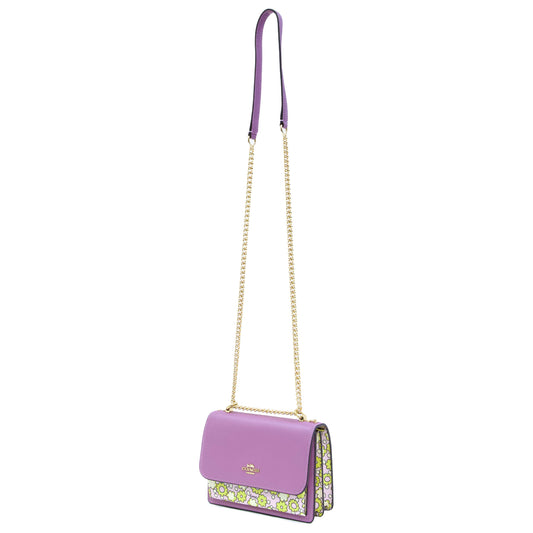 Coach Mini Klare Crossbody Bag In Colorblock With Floral Print-Lilac Multi