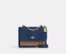 Coach Mini Klare Crossbody Bag- Deep Blue/ Tan