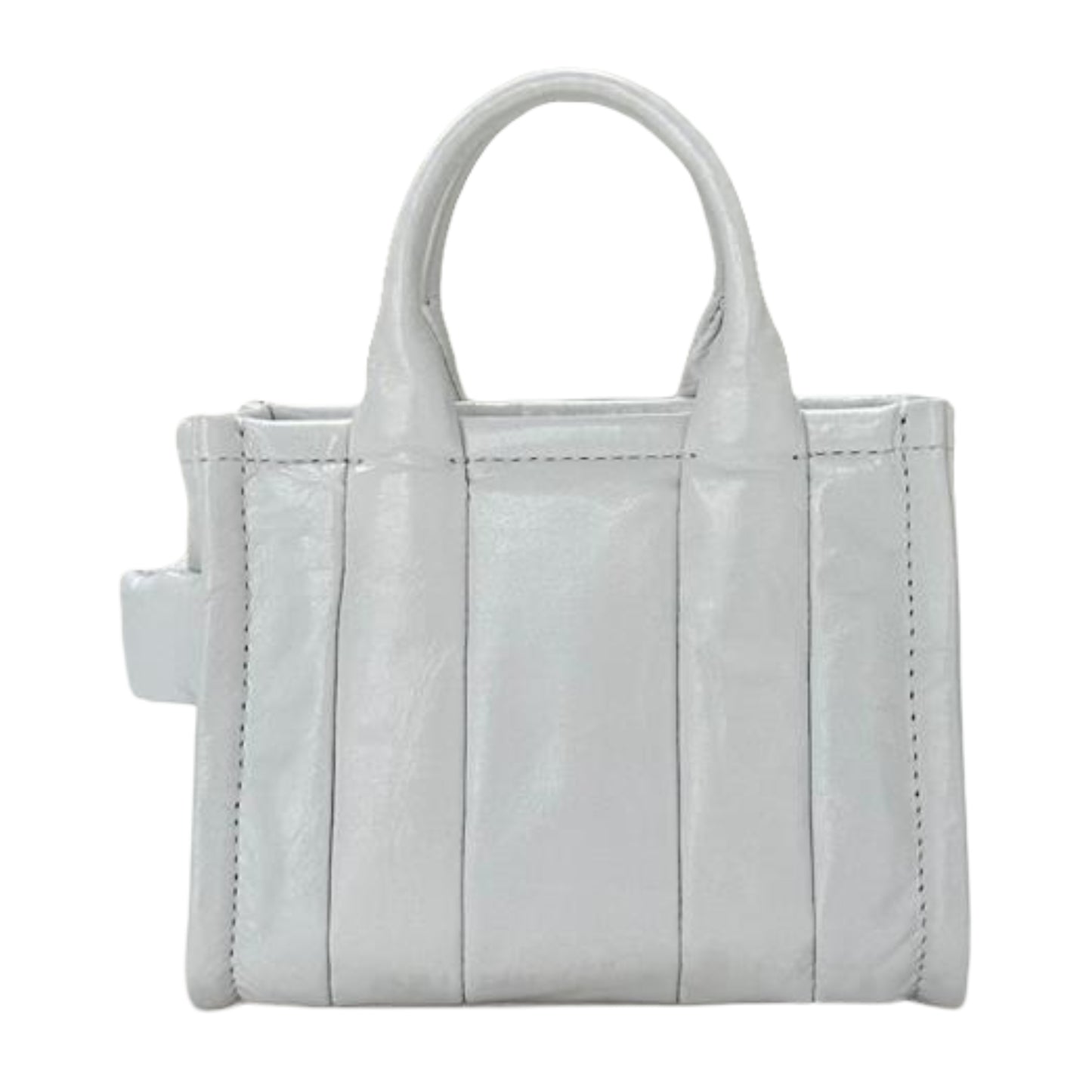 Tory Burch The Shine Crinkle Micro Tote- White