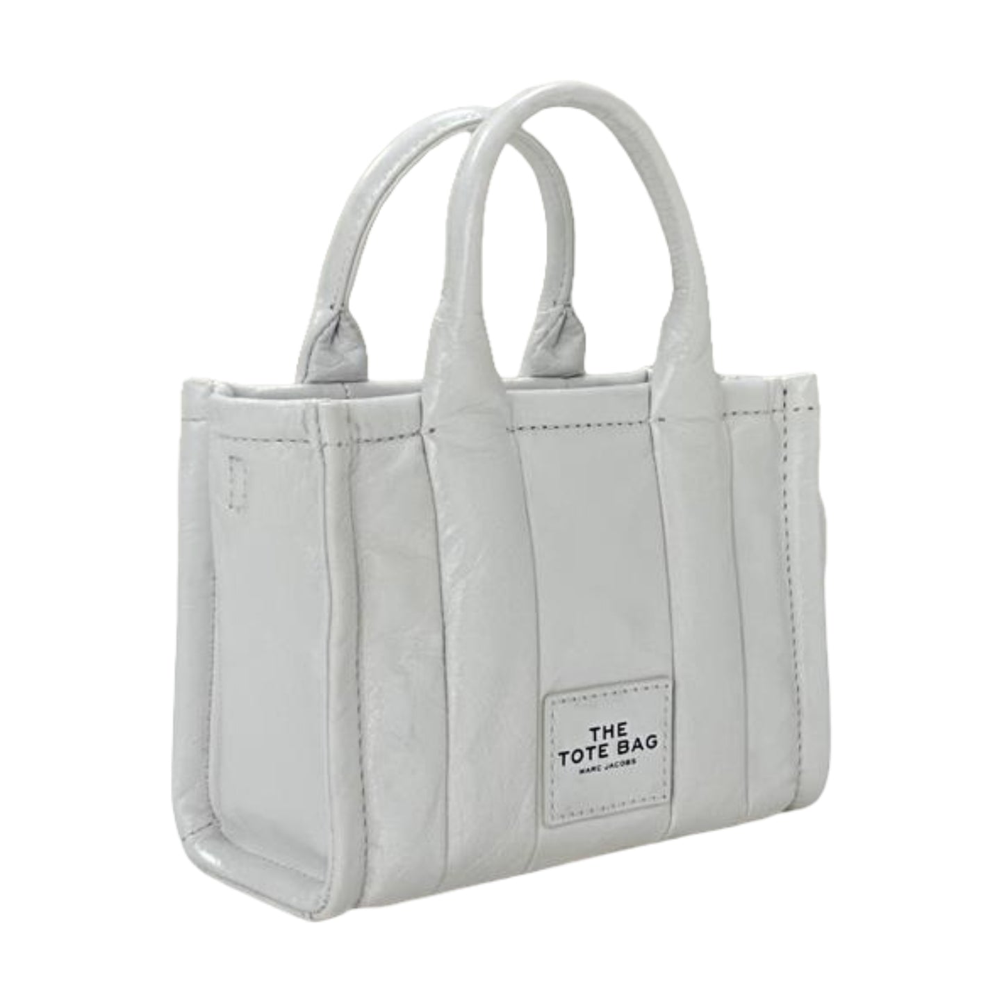 Tory Burch The Shine Crinkle Micro Tote- White