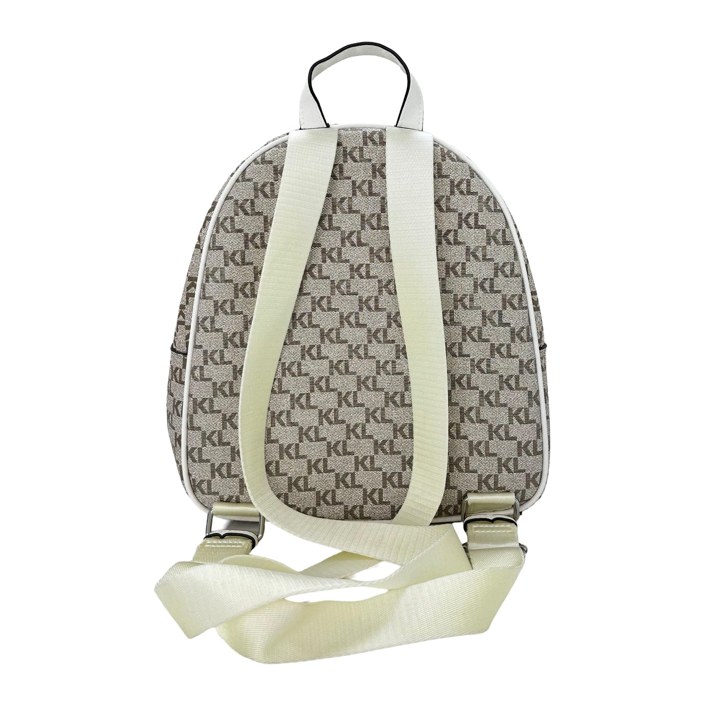 Karl Lagerfeld Maybelle Backpack- Taupe/White