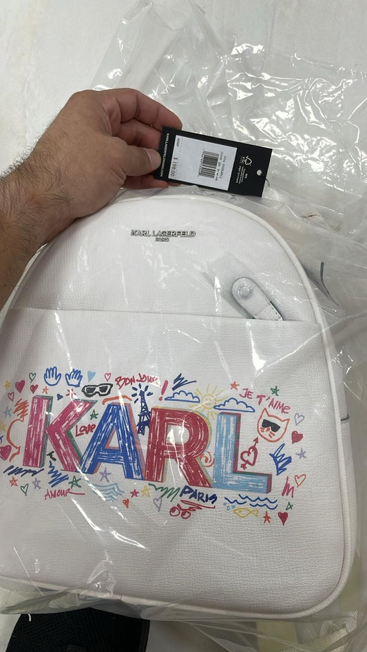 Karl Lagerfeld Backpack- White