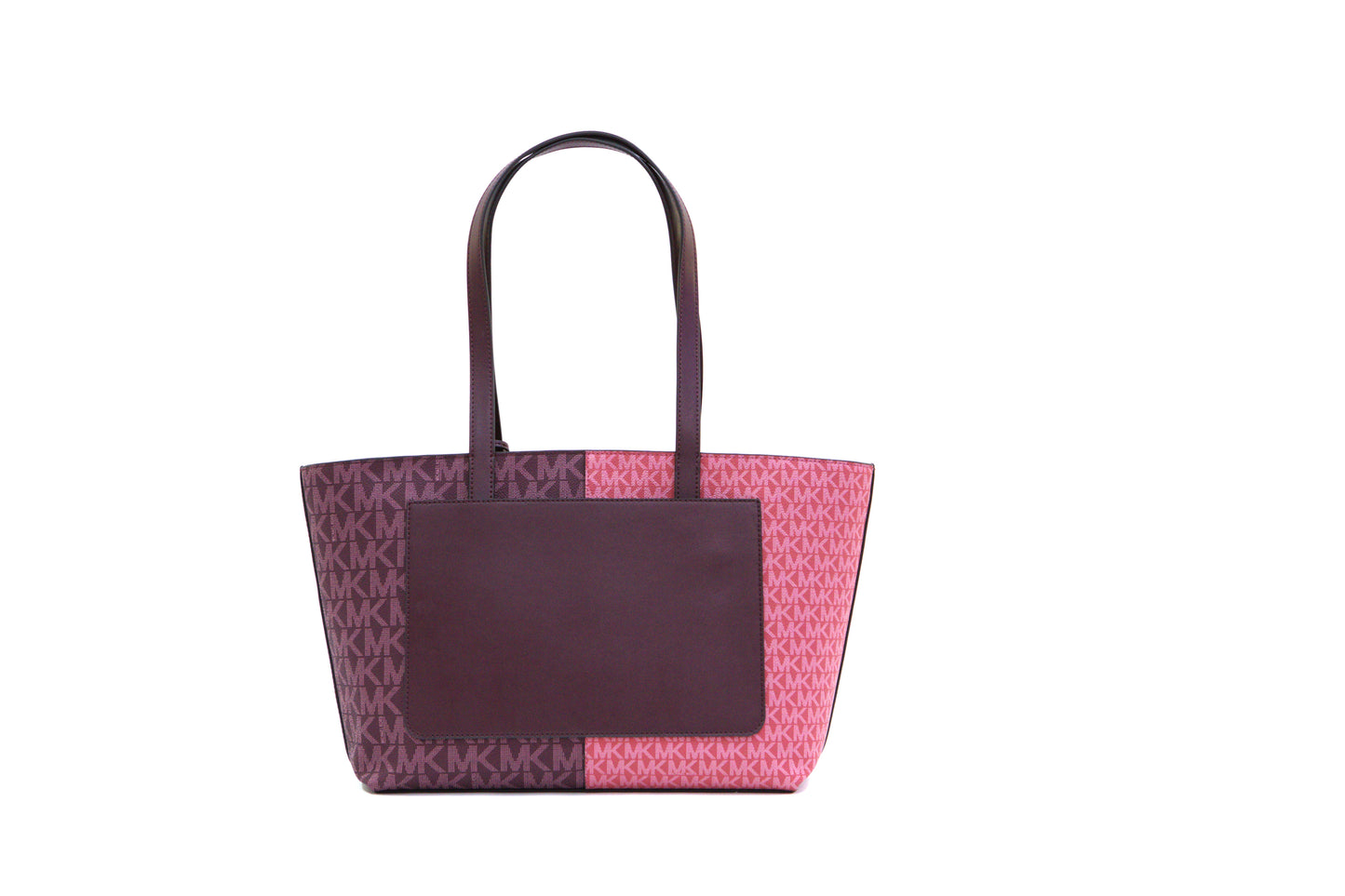 Michael Kors Medium Zip Top Tote Shoulder Bag - Oxblood Multi