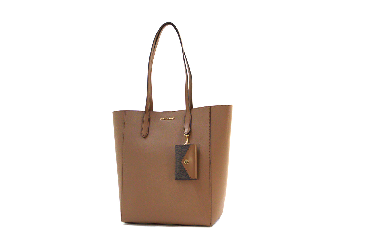 Michael Kors Large Vincent Large Tote Bag in Luggage with Card Holder - Luggage
