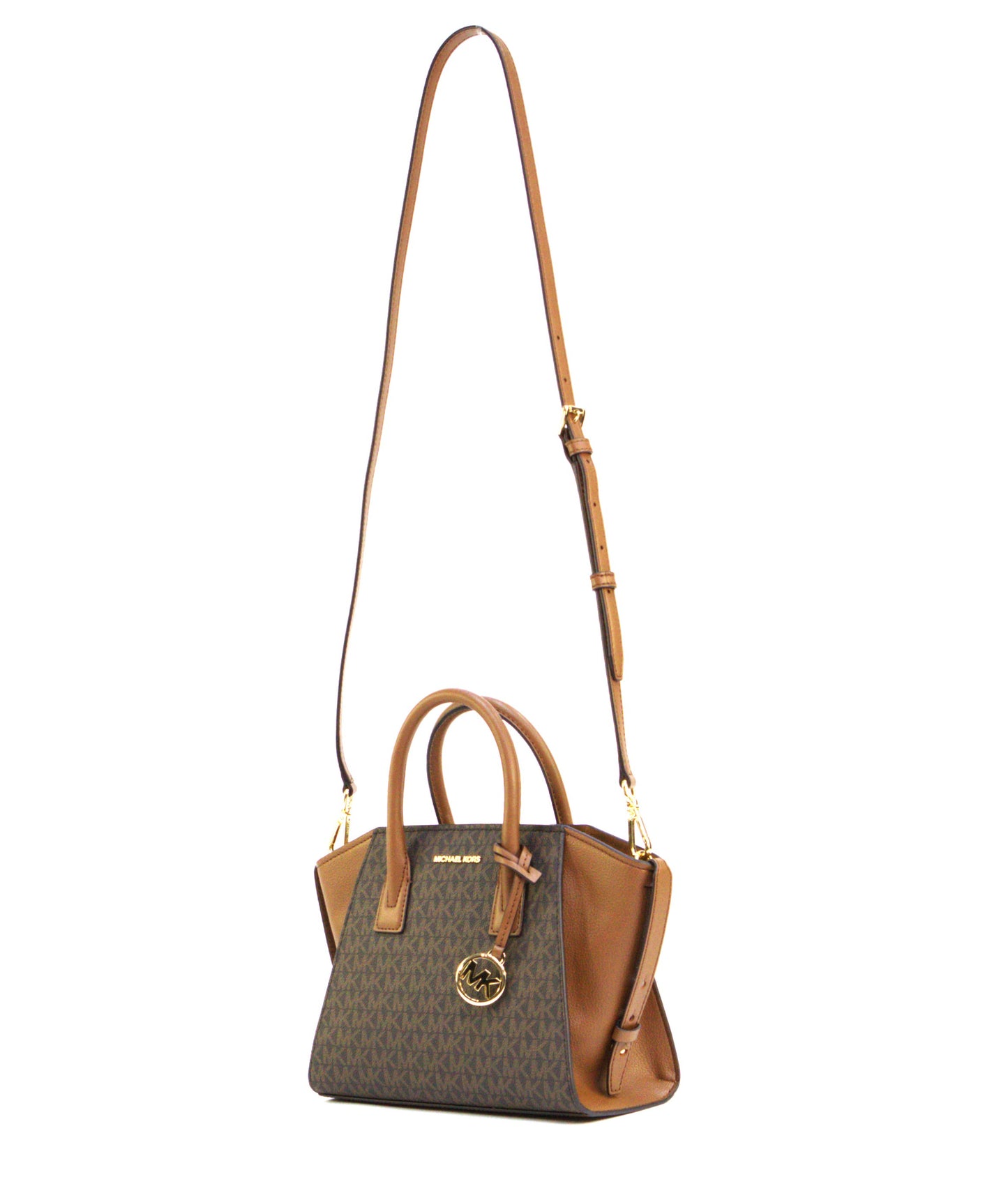 Michael Kors Avril Small Satchel Crossbody Bag - Brown