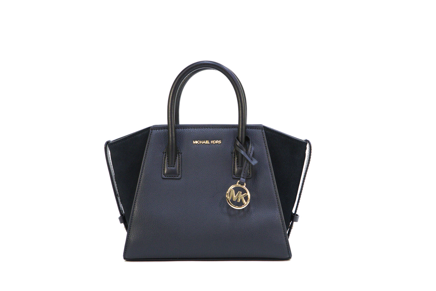 Michael Kors Avril Small Zip Satchel Crossbody Bag  - Black