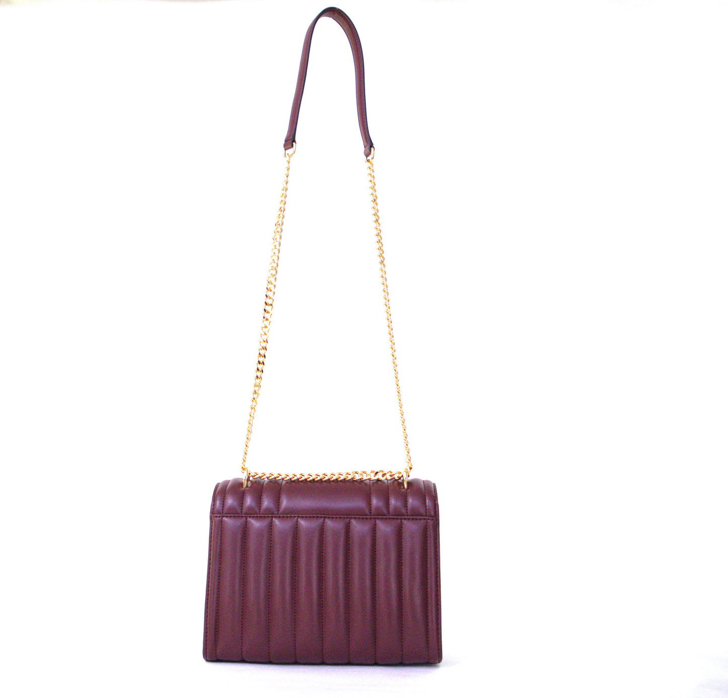 Michael Kors Whitney Medium Classic Chain Shoulder Flap Bag - Oxblood