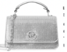 Michael Kors Delancey Mini East West Top Handle Chain Crossbody - Silver
