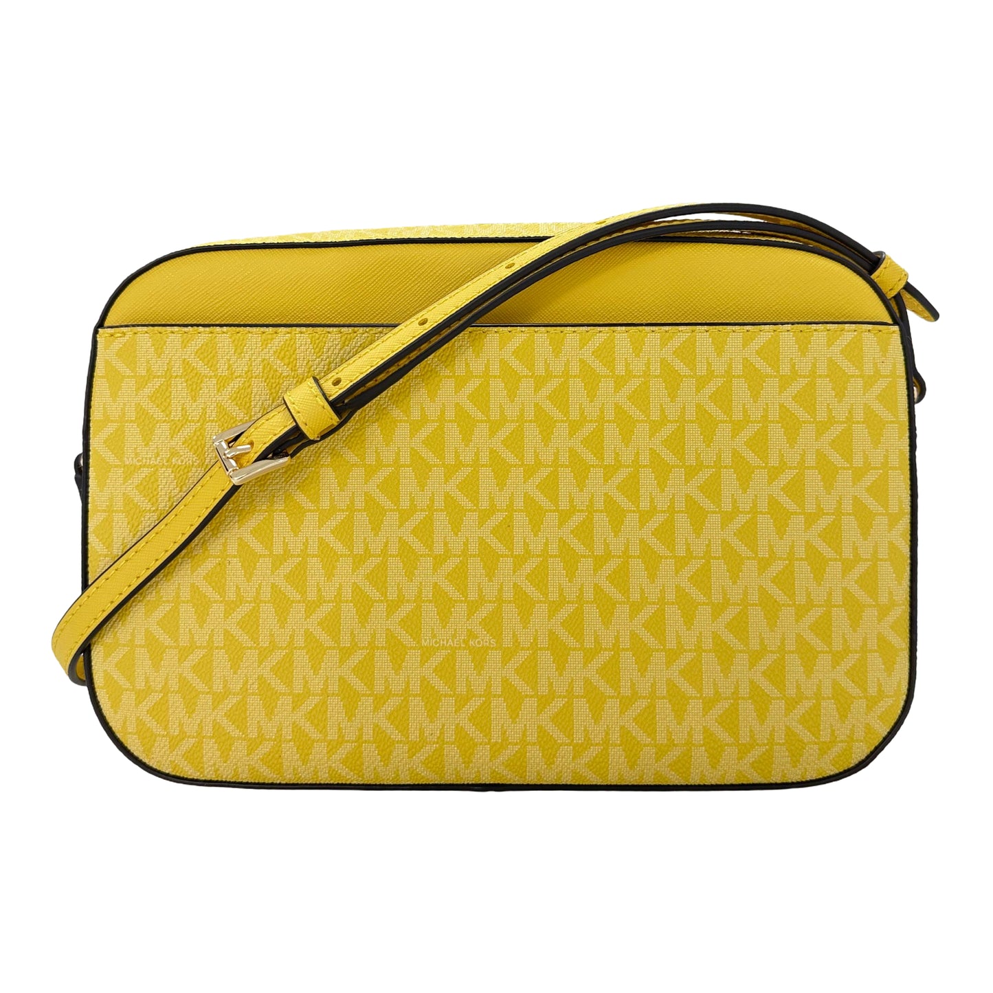 Michael Kors Jet Set Large Logo Crossbody Bag- Yellow