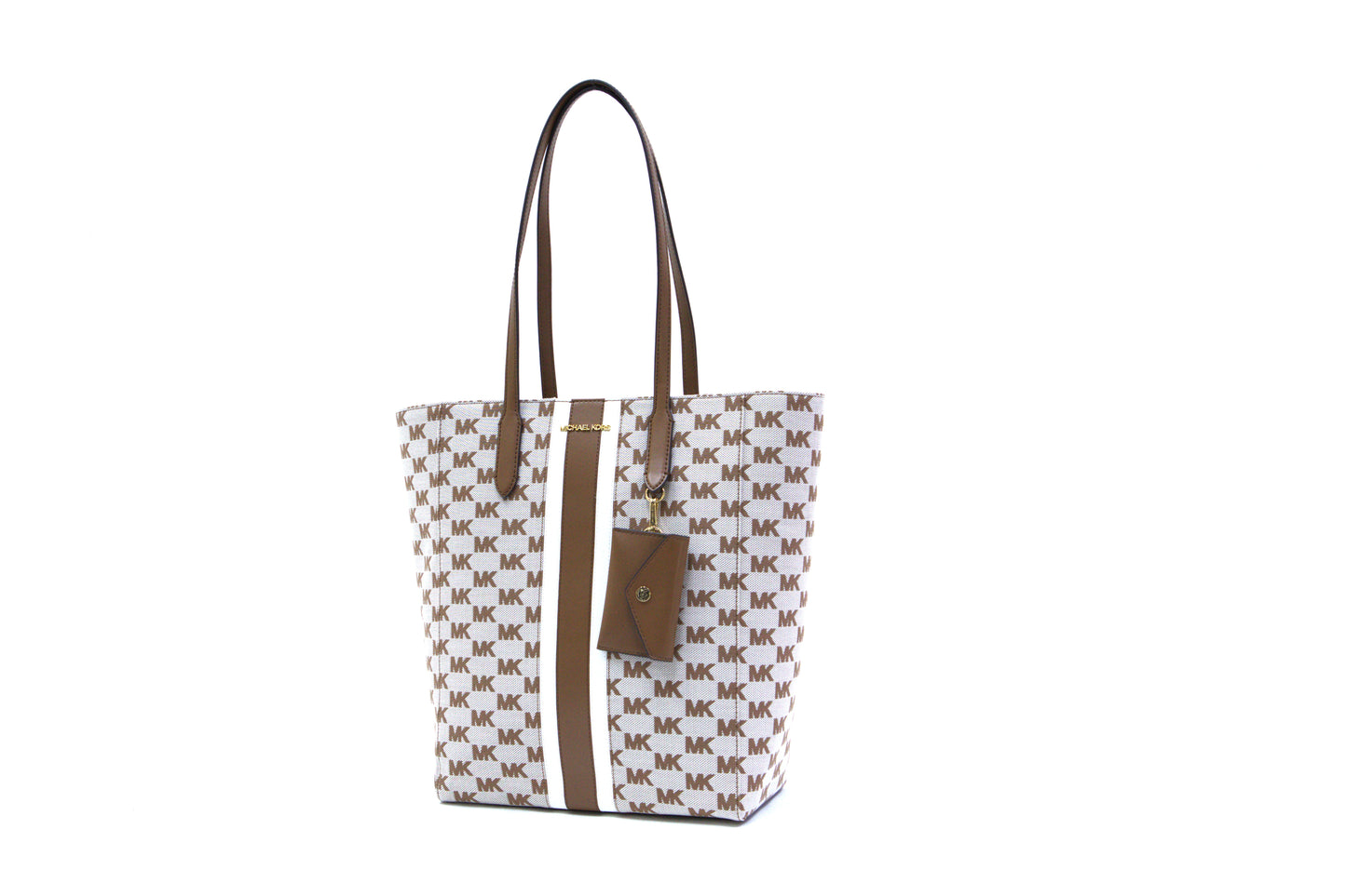 Michael Kors Vincent Large Tote Bag w/ Card Case - Luggage