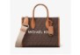 Michael Kors Mirella Small Signature Logo Crossbody Bag- Brown