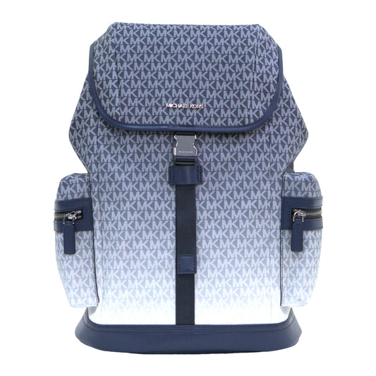 Michael Kors Cooper Men Pocket Backpack Single Speed Clip Buckle Strap - Navy