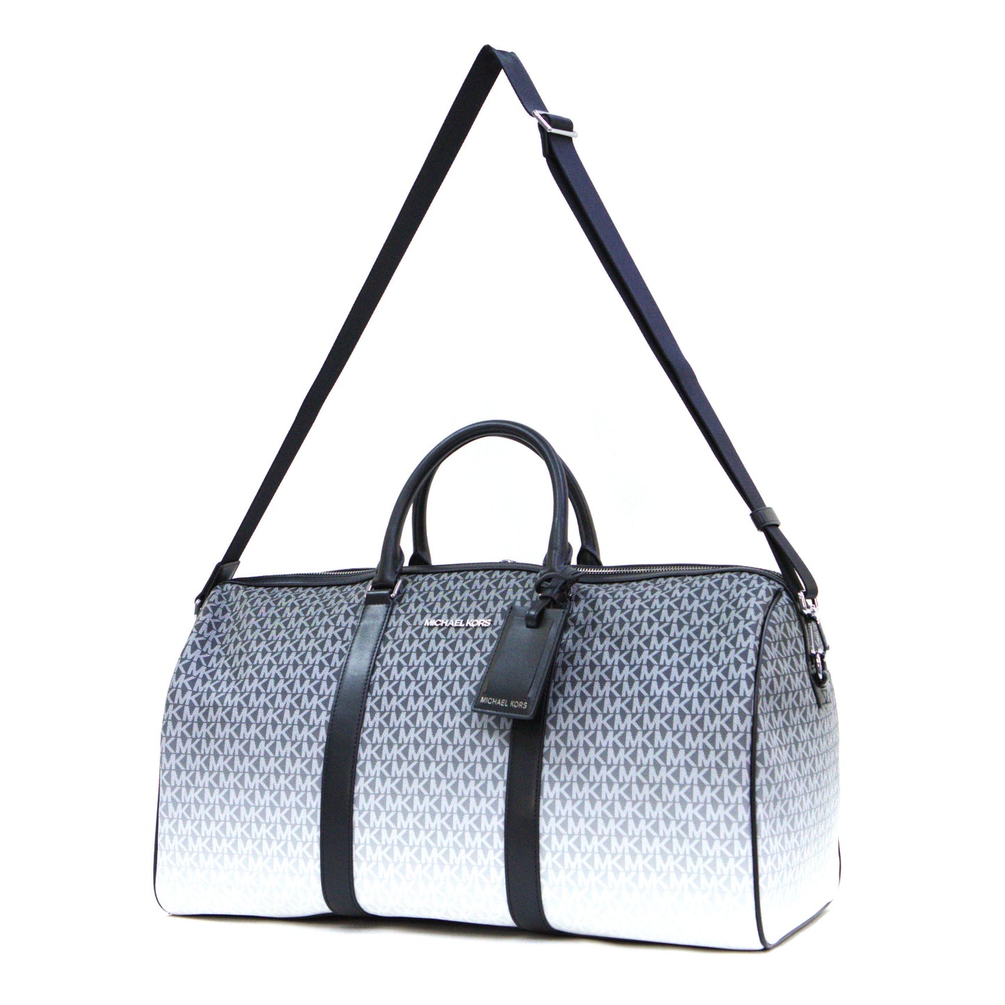 Michael Kors Cooper Men Carry-On Duffle Weekender Travel Luggage Bag  -Black