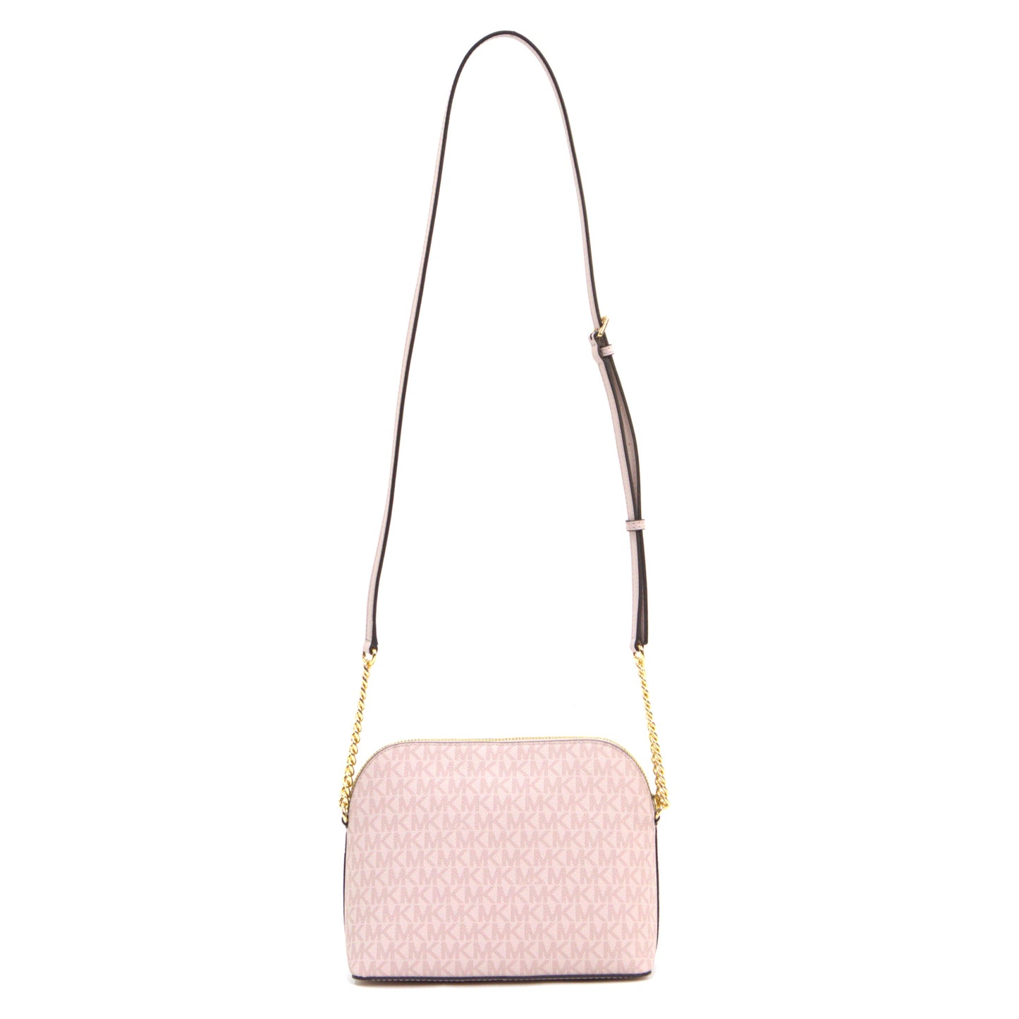 Michael Kors Jet Set Travel Medium Dome Crossbody Bag Signature - Powder Blush Multi