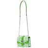 Michael Kors Greenwich Small Animal Print Logo Flap Crossbody Bag - Jungle Green