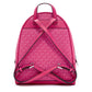 Michael Kors Rhea Medium Signature Logo Backpack- Dragonfruit Pink