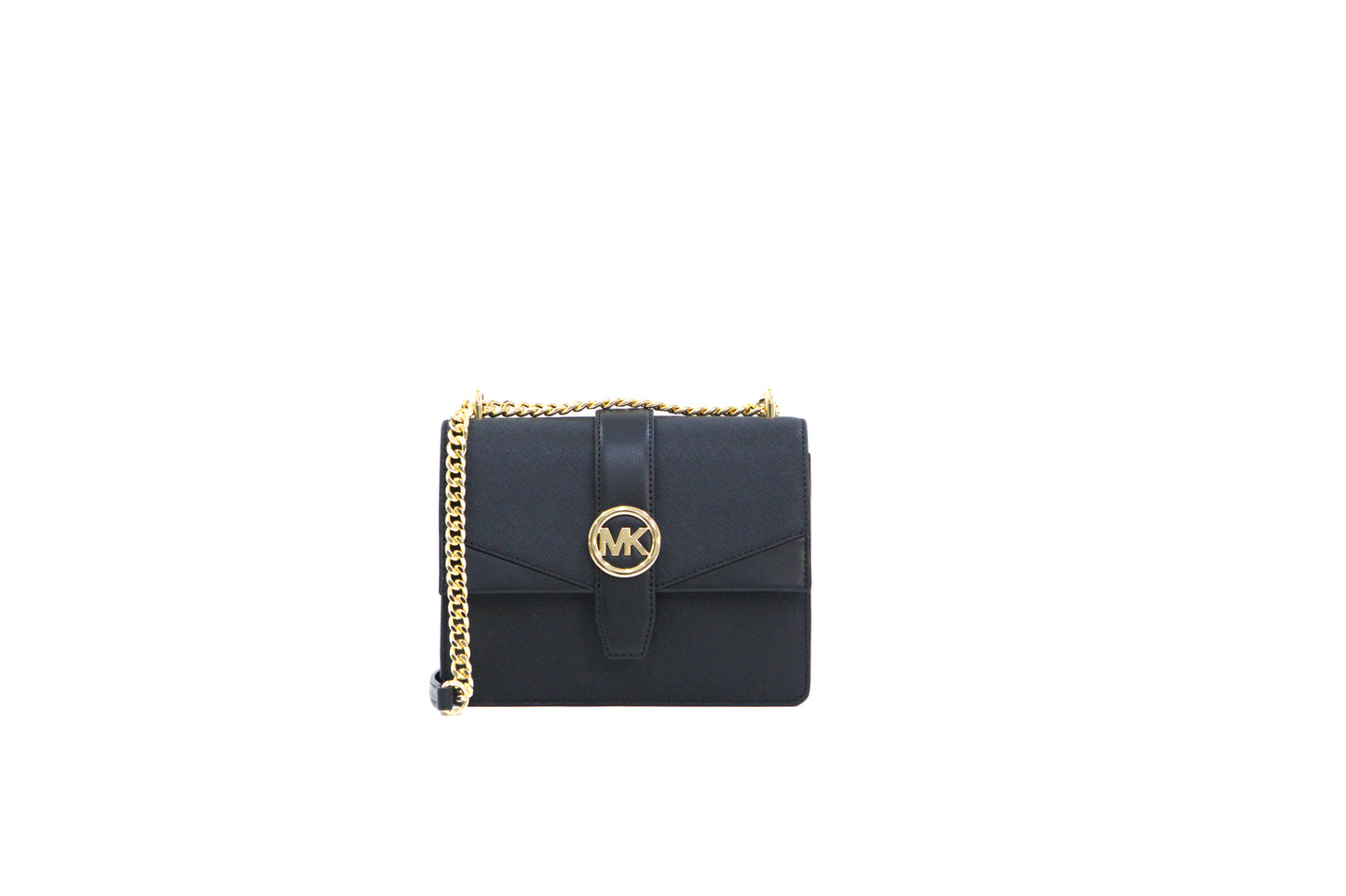 Michael Kors Greenwich Small Flap Crossbody - Black
