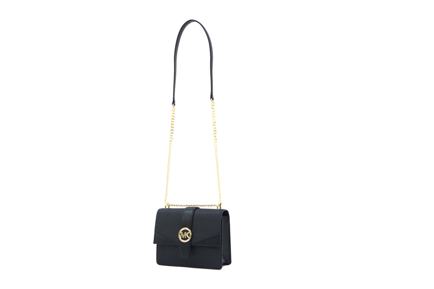Michael Kors Greenwich Small Flap Crossbody - Black