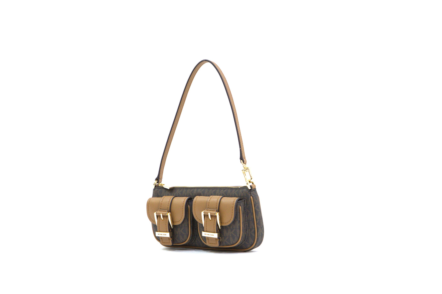 Michael Kors Zoe Small Convertible Pouchette - Brown/Acorn