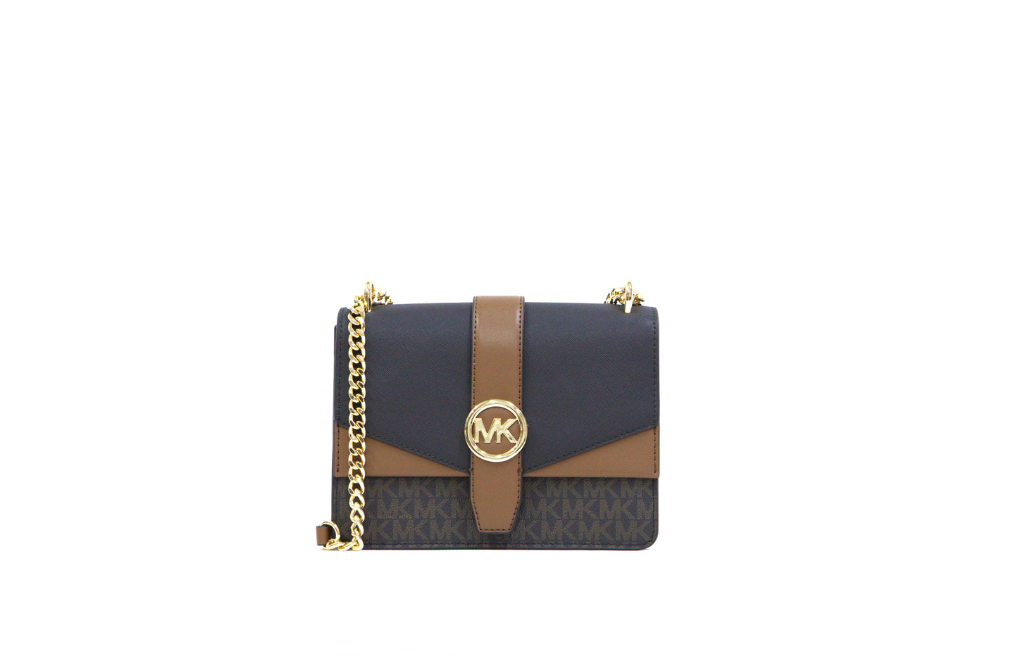 Michael Kors Greenwich Small Flap Crossbody - Brown Multi