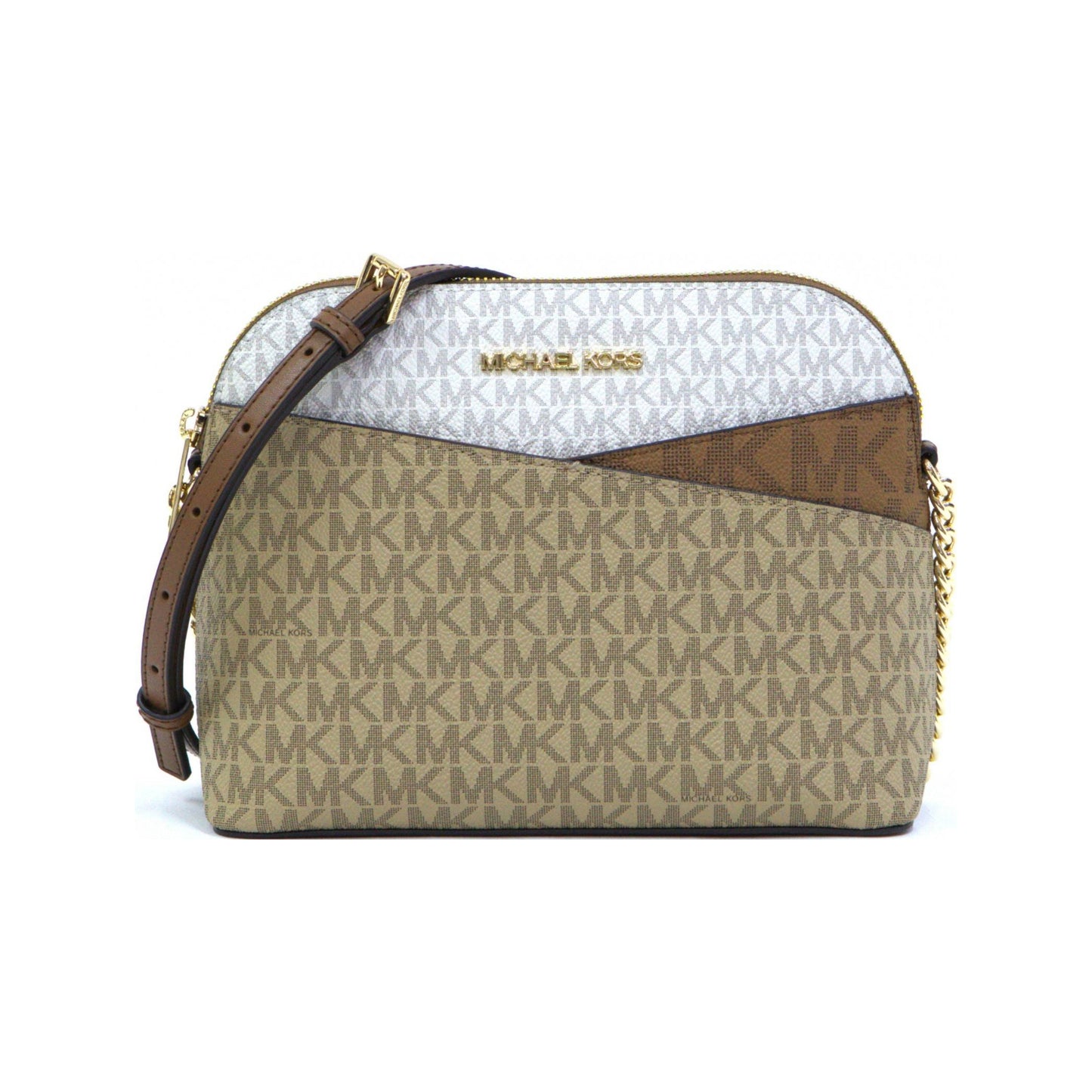 Michael Kors Jet Set Travel Medium Crossbody Bag - Camel Multi