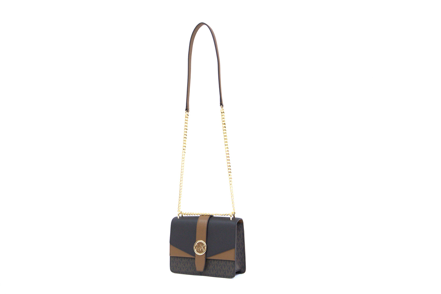 Michael Kors Greenwich Small Flap Crossbody - Brown Multi