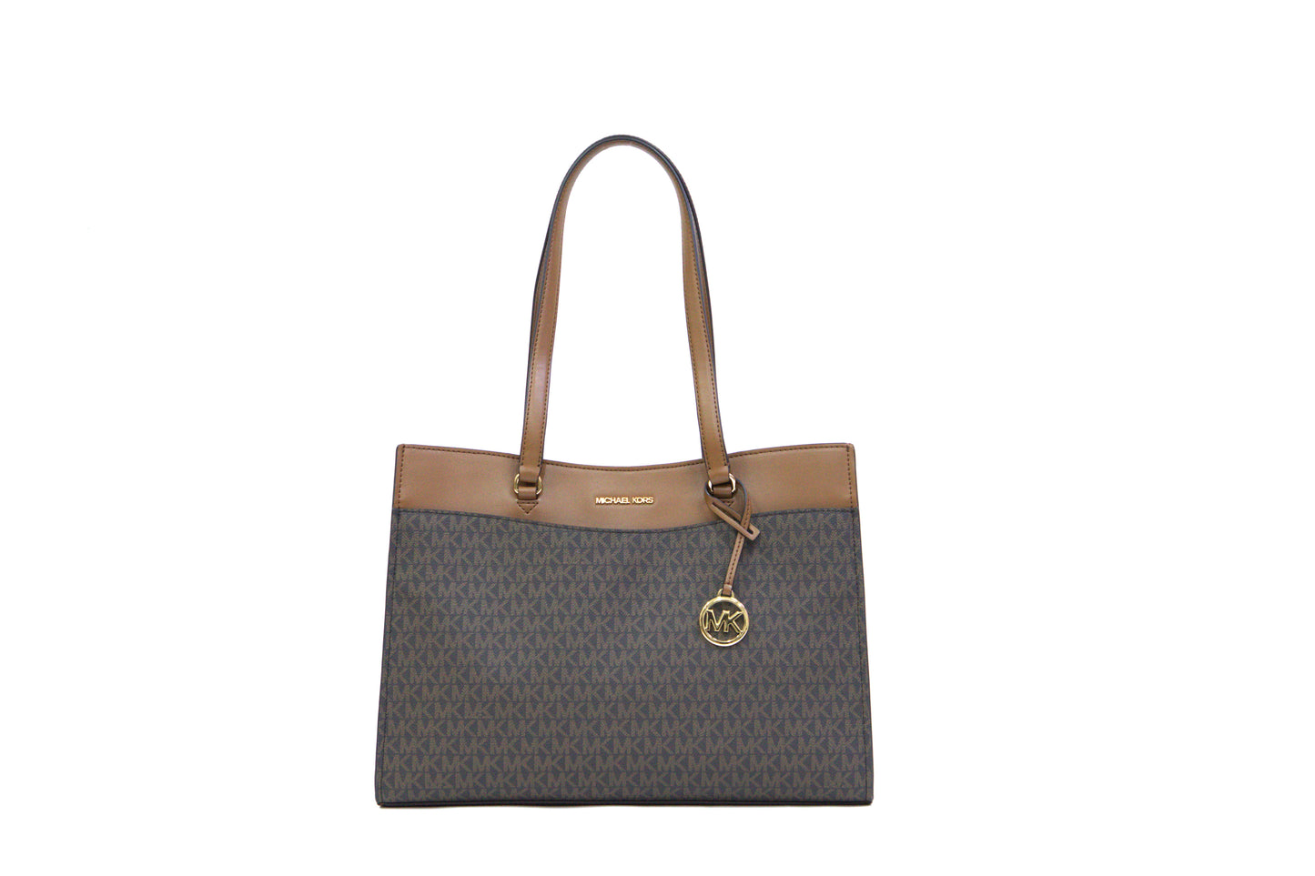 Michael Kors Jet Set Travel Large Brown Pocket Tote - Brown