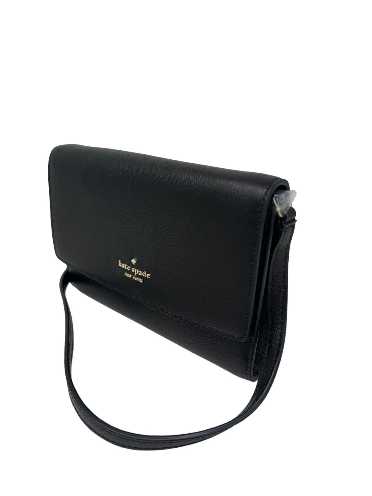 Kate Spade Perry Saffiano Leather Black Crossbody Bag K8709