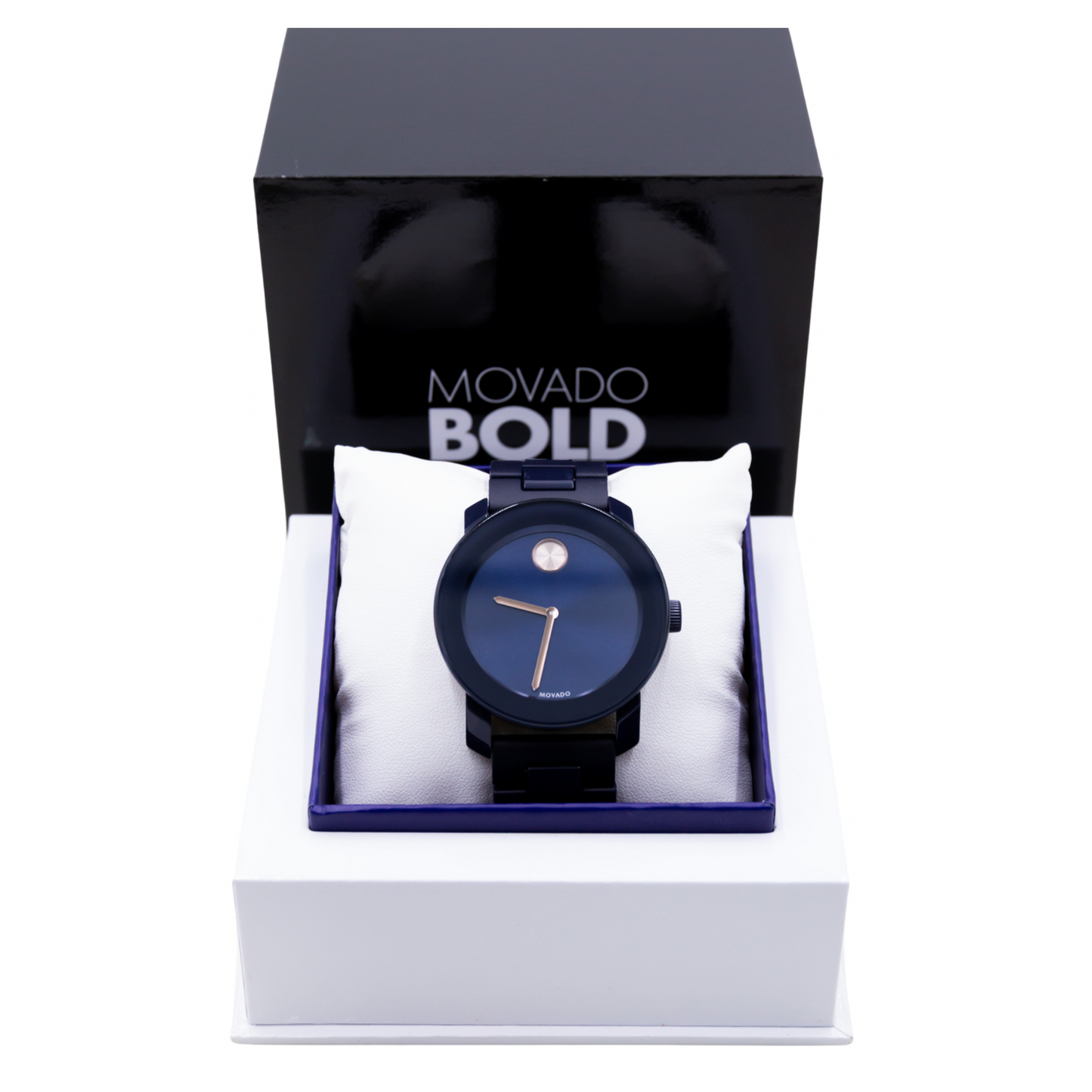 MOVADO BOLD Navy Blue Dial Men's Watch - 3600444 