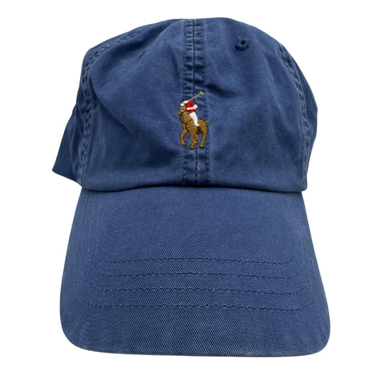 Polo Ralph Lauren Adjustable One Size Baseball Cap Blue w/ Multicolor Pony