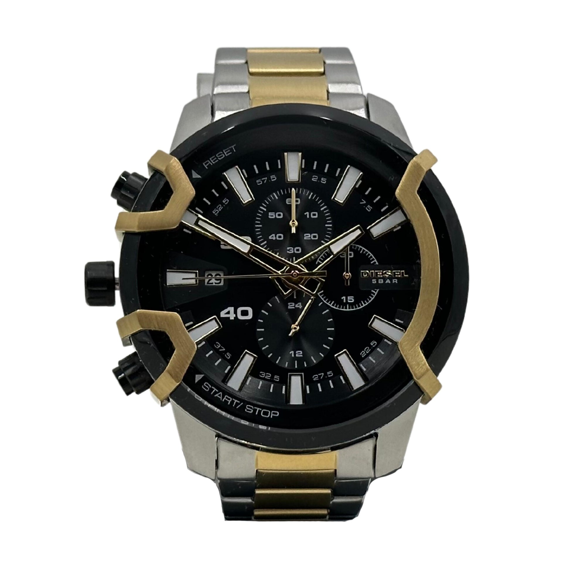 Diesel Men's Griffed Stainless Steel Chronograph Quartz Watch - DZ4577 - 698615142316