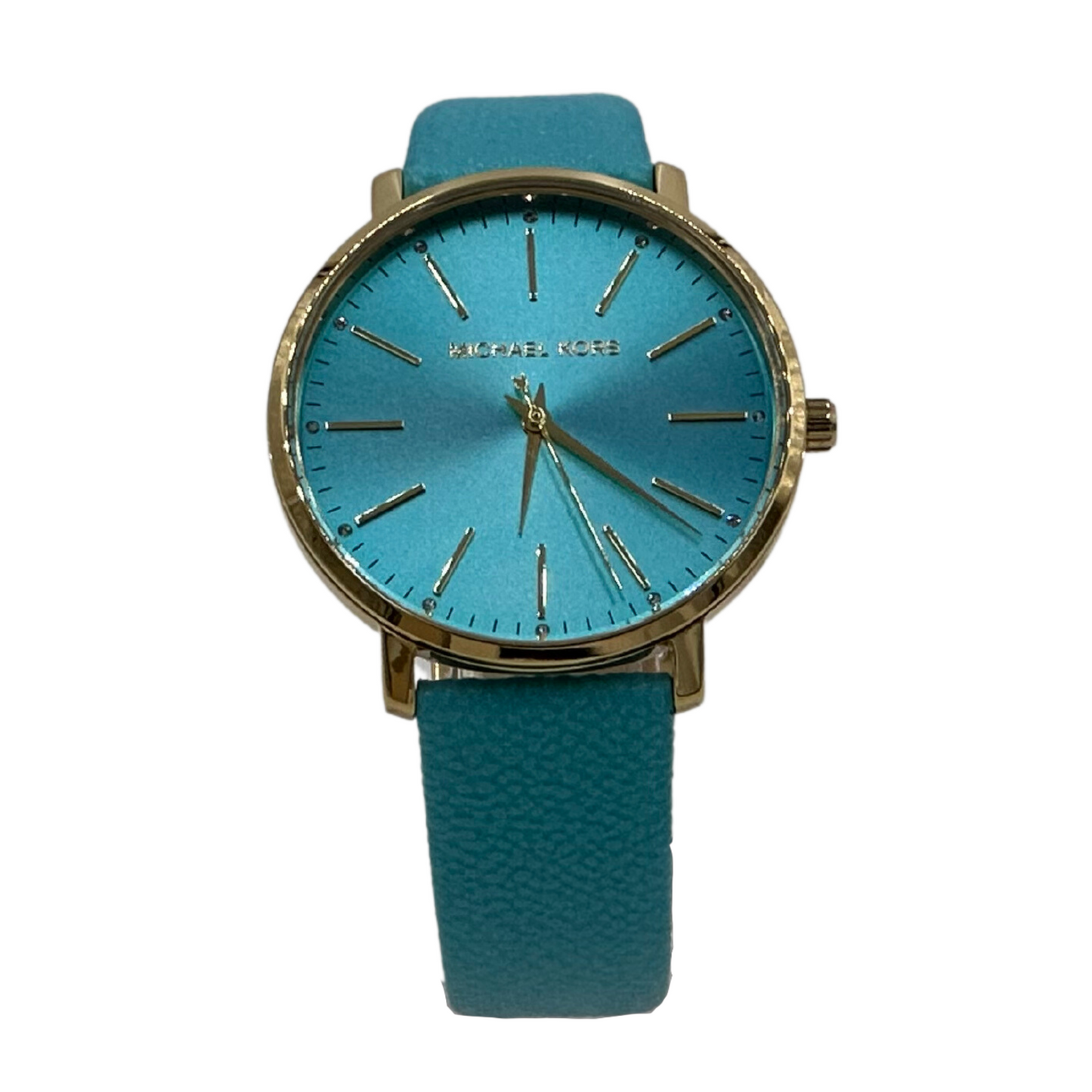 Michael Kors Pyper Three-Hand Ombre Turquoise PVC Watch - MK2959 - 796483569232