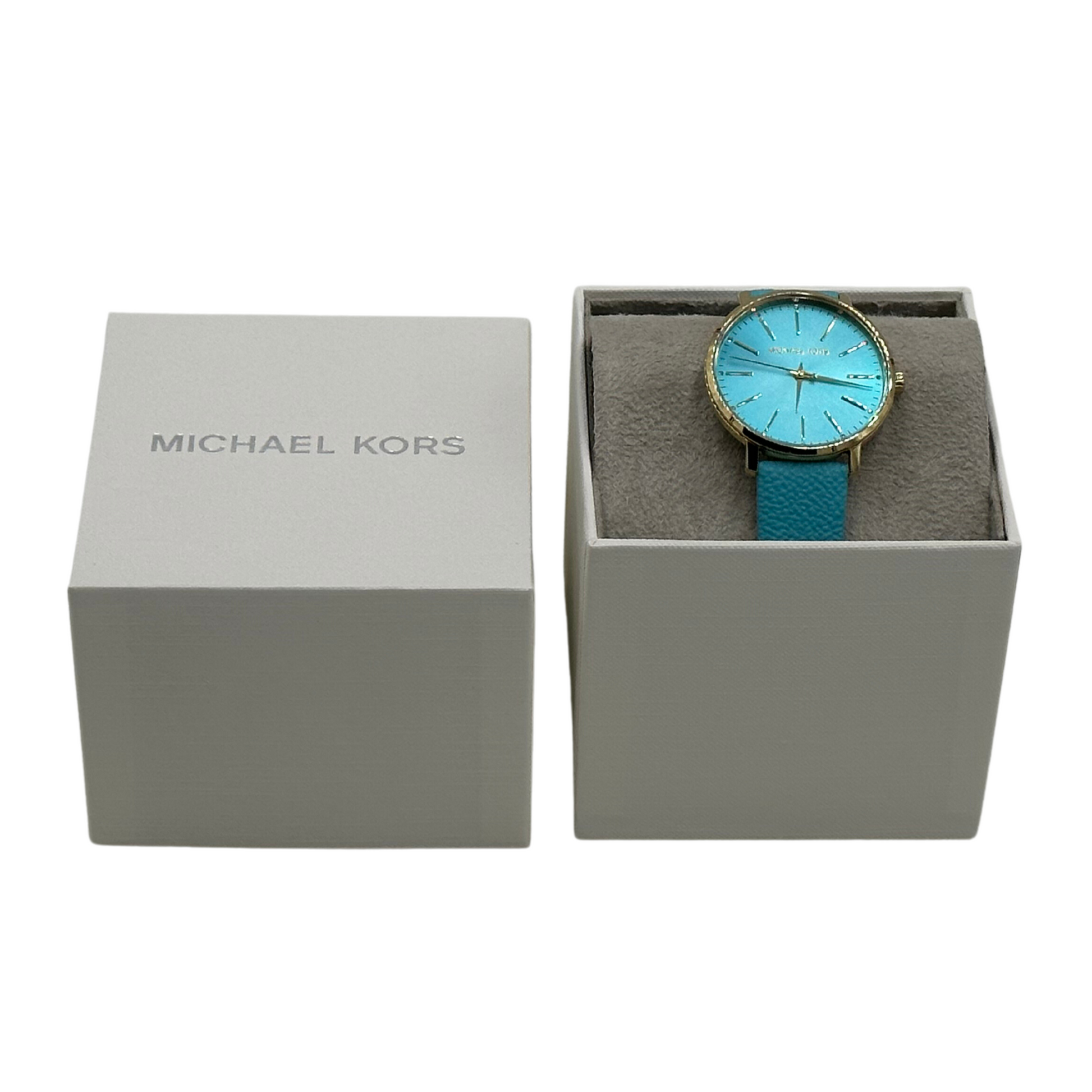 Michael Kors Pyper Three-Hand Ombre Turquoise PVC Watch - MK2959 - 796483569232