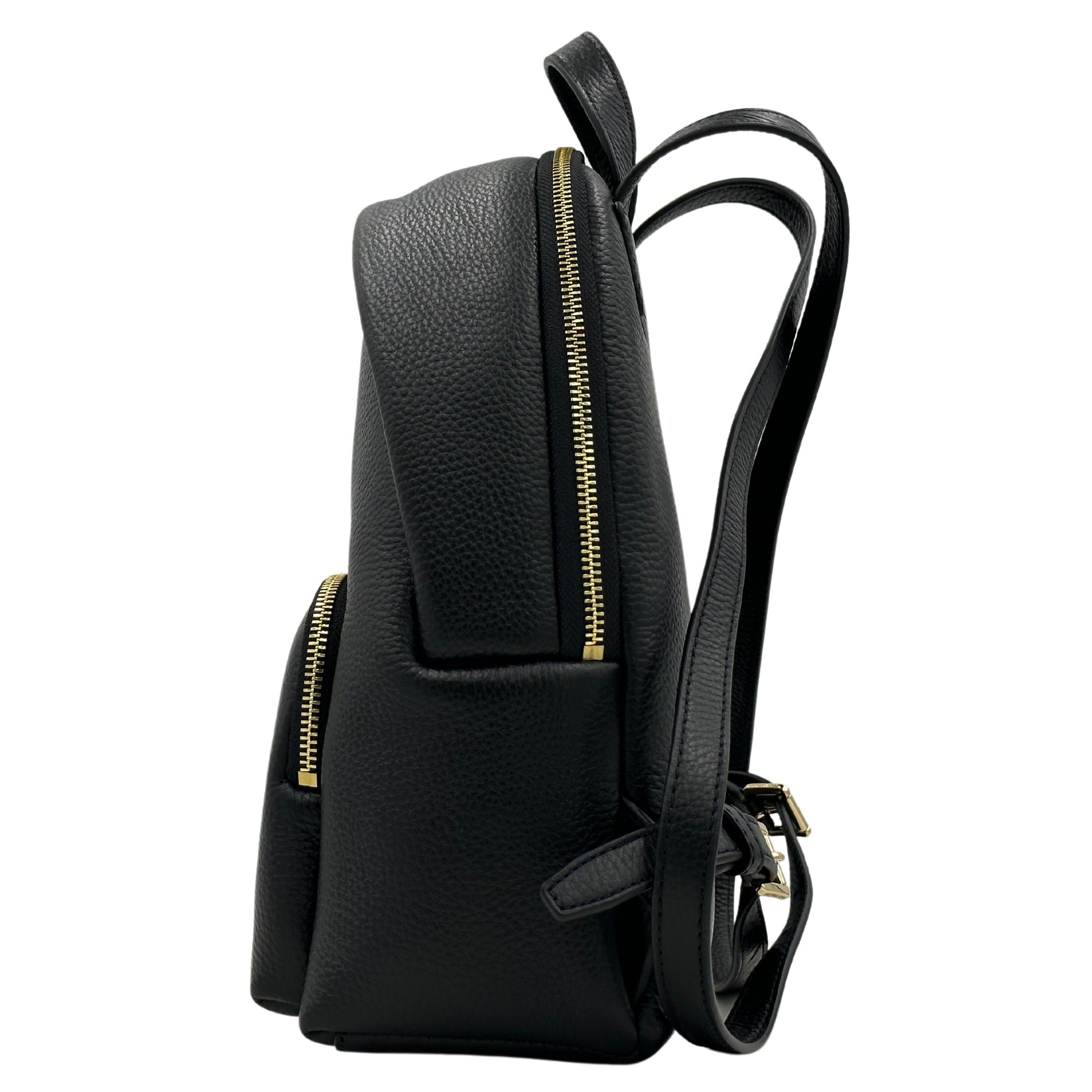 Michael Kors Erin Medium Pebbled Leather Backpack - Black 194900722299