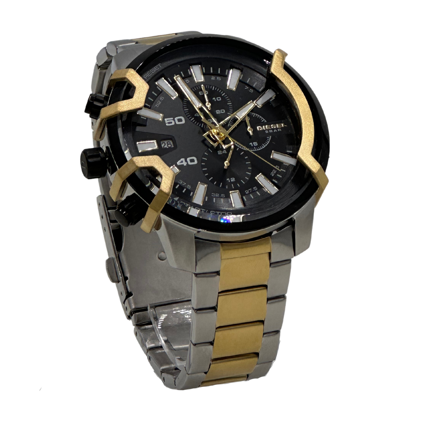 Diesel Men's Griffed Stainless Steel Chronograph Quartz Watch - DZ4577