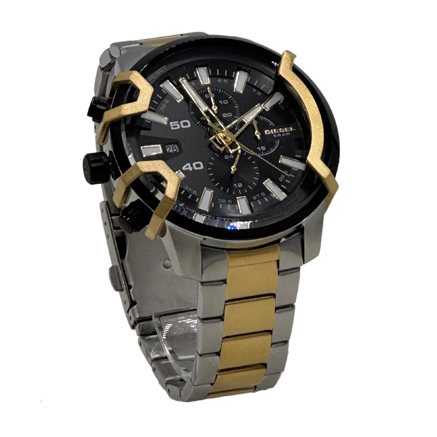 Diesel Men's Griffed Stainless Steel Chronograph Quartz Watch - DZ4577 - 698615142316