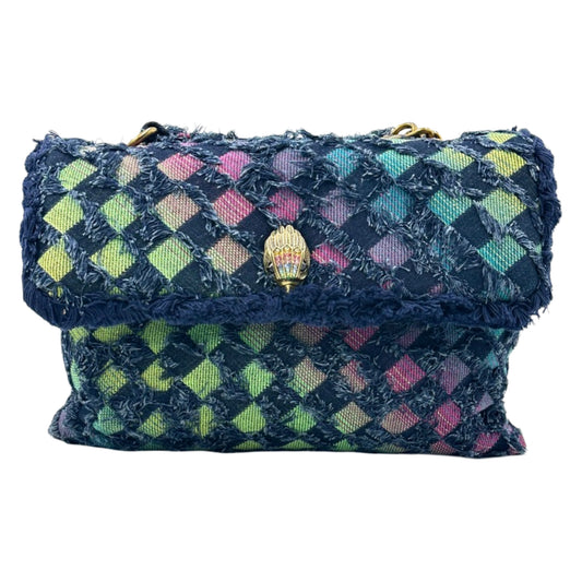 Kurt Geiger London Denim Kensington Convertible Crossbody - Blue