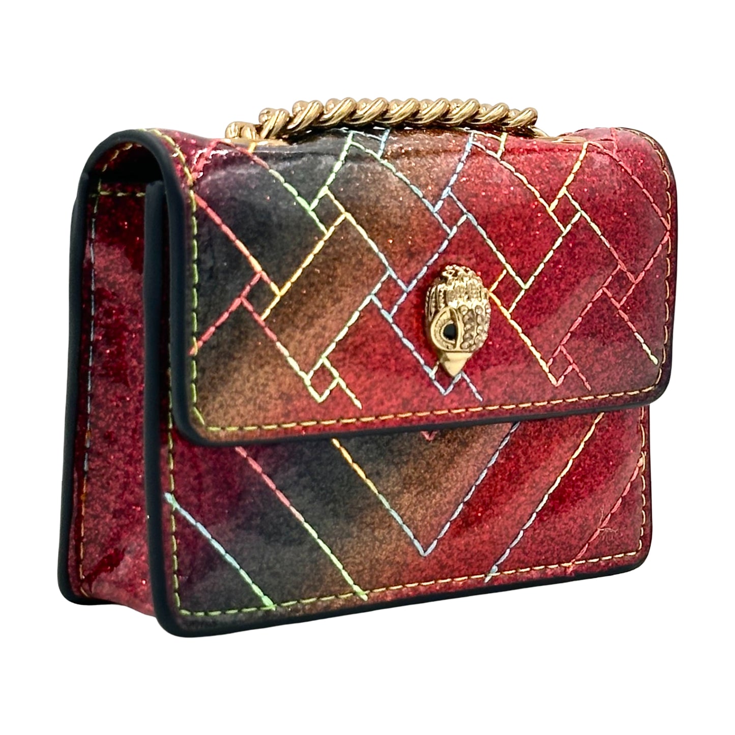 Kurt Geiger Kensington Micro Crossbody Bag - Red Multi